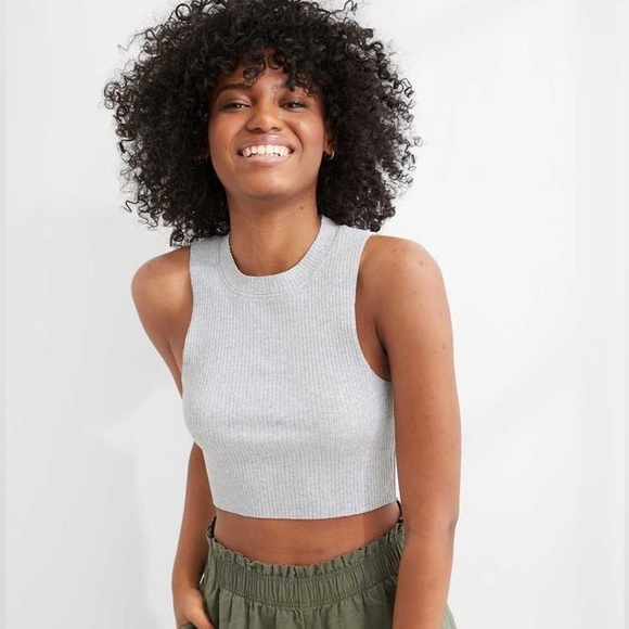 NWOT Aerie Rebel Cropped Ribbed Tank Top - Picture 9 of 10